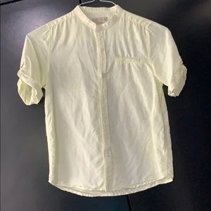 Boys Zara linen button down shirt